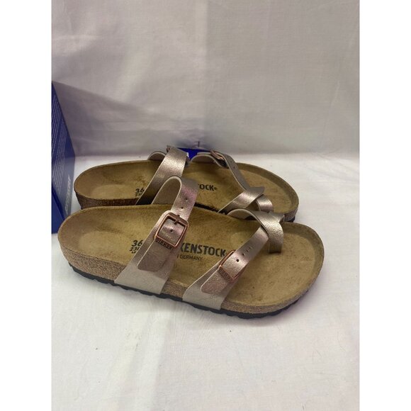 Birkenstock Women's 5-5.5 Mayari Graceful Taupe Birko-Flor Thong Sandal NIB - Picture 3 of 14